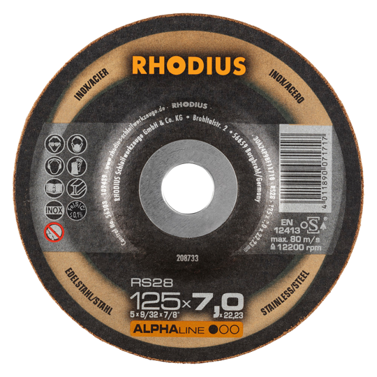 Диск шлифовальный RHODIUS RS28 230х7,0х22,23