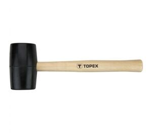 Киянка TOPEX (02A344) резиновая, 58 мм, деревянная ручка, 450 г