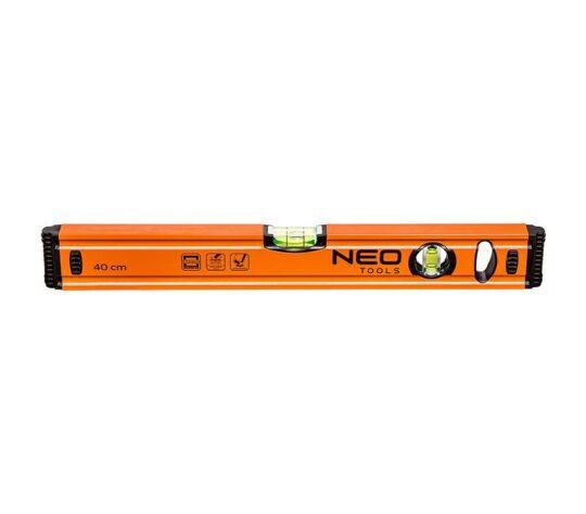 Уровень NEO 71-062 алюминиевый 60 см, 2 глазка