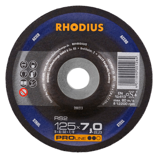 Диск шлифовальный RHODIUS RS2 180х7,0х22,23