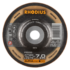 Диск шлифовальный RHODIUS RS28 125х7,0х22,23
