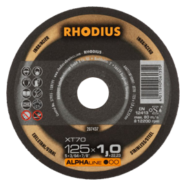 Диск отрезной RHODIUS XT70 125x1,5x22,23