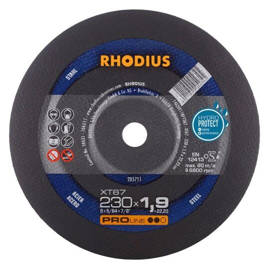 Диск отрезной RHODIUS XT67 230x1,9x22,23