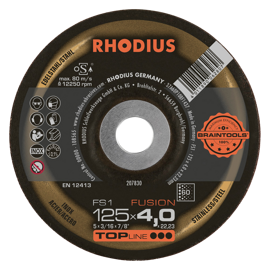 Диск шлифовальный RHODIUS FS1 FUSION 60 125x6,5x22,23