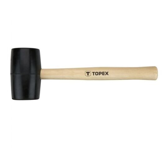 Киянка TOPEX (02A347) резиновая, 72 мм, 900г, деревянная ручка