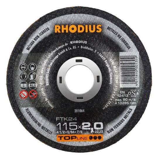 Диски отрезные RHODIUS FTK 24 115х3.0х22.23