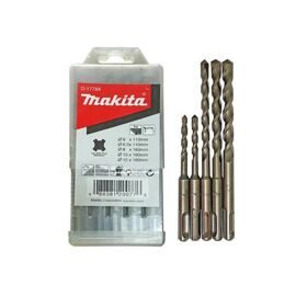 Набор буров Makita SDS-PLUS (6, 6.5х110, 8,10,12х160), 5 шт. (D-17784)