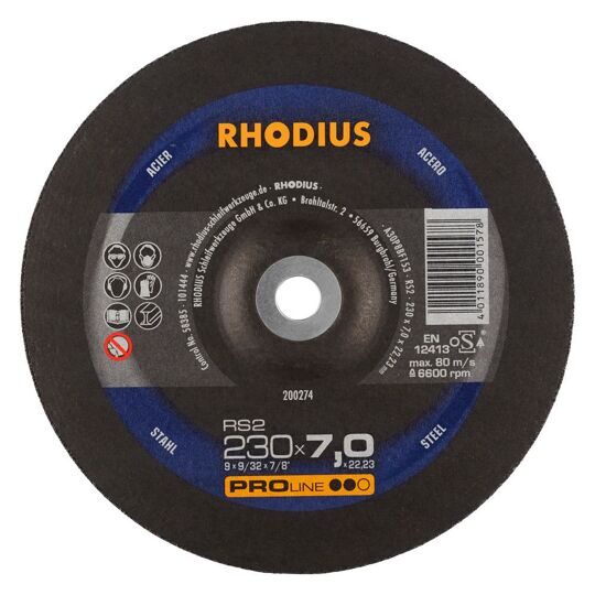 Диск шлифовальный RHODIUS RS2 230х7,0х22,23